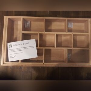 Kitchen Edge Bamboo Drawer Organizer